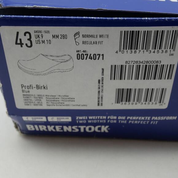 NEW Birkenstock  Profi-Birki Blue Clogs Regular Width Women's 12 12.5 Size 43 - Picture 11 of 13